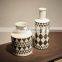 Home Ceramic Decoration Flower Vase Black And White