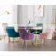 Restaurant Chair Wholesale Pink Nordic Luxury Gold Metal Modern Cheap Velvet Sofa Dining Rooms Hotel Furniture Restaurant Chairs