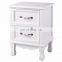 2 Drawers Nightstand End Side Cabinet Accent Table Storage Display Home Bedroom Furniture