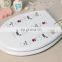 Manufacturers cute cat Plastic Bathroom Set include mat Shower curtain Toilet seat