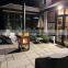 Outdoor Backyard Garden Heater Wood Burning Corten Steel Woodfired Fireplace