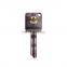 Wholesale key blanks Customized Colorful Groovy Cabinet Keys Padlock Door Blank Keys