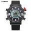 SINOBI Multi Function Men Wristwatch S9733G Full Calendar Window Male Watch LED Display Digital Watches