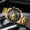 Free shipping NIBOSI New Hollow Fashion Large Dial Men's Watch Multifunction Calendar Sports Watch Waterproof Quartz Watch