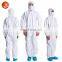 disposable microporous coveralls hooded coverall with flap in Xiantao manufacture