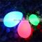 LED Flash Disco ball Light /Garden Outdoor Remote Controlled Multi Color Led Yellow Light Ball Garden Stone Lanterns