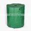 Green and black folding portable 55 gallon,150 gallon plastic pvc rain water barrel collection tank