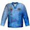 sublimated 100% superior polyester ice hockey jersey with blue colors