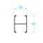 MK OEM Factory Price Railing PV Aluminum Solar Rail for Solar Panel Factory Direct Sell