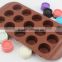 Flexible 15-Cup DIY Chocolate Truffle molds