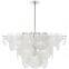 Small Glass Chandelier Kitchen Island Pendant Light Loire Home Decor Dining Room White Glass Pendant Lamp