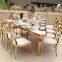 Wholesale luxury design hotel banquet event tables stainless steel wedding dining tables