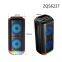 Hot sell ZQS6227 dual 6.5 inch 20W power subwoofer portable loud speaker with colorful lights
