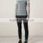 Mens perspective grenadine stripped t-shirt long sleeve