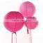 Pure White Chinese Hanging Craft Paper Lanterns Round Balls for Wedding Decorations