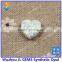 OP17 White Synthetic Opal Heart Cabochon Shape Opal Pendants for Necklace