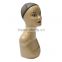 Alibaba 2015 Hot Selling Abstract Display Head Wholesale Fiberglass Wig Mannequin Head
