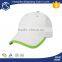 Promotional cheap blank two color baseball cap