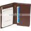 Fashion Wholesale Embossed Leather Deluxe Note Jotter Organizer