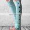 Fashion Knitted Knee High Lace Trim Leg Warmers With Buttons, Button Down Leg Warmers, Ruffled Lace Leg Warmers