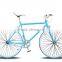 700C lightweight blue color fixed gear bike /utility road bike for adult bike and student bike