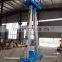 14m 200kg double-mast hydraulic Aluminum Lift,aerial work lift platform