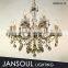 12 bulbs Mara theresa Gray crystal chandelier led