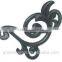 Ancient Gold Scroll Wrough Iron Curtain Rods Finials For 1.25" (31.7mm) Curtain Rods