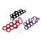 Wholesale Velvet Scarf Necktie Closet Hanger Holder Shelf 11 Rings With Hooks 3-Pack