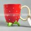 Strawberry porcelain cup