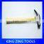 claw hammer with fully polished wooden handle