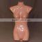 Headless plastic female half body hanging scale mannequin dress form