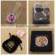 Metal shiny apple shape bag hanger / blank zinc alloy purse holder for ladies