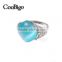 Fashion Jewelry Zinc Alloy Cat-eye Stone Ring Ladies Wedding Party Show Gift Dresses Apparel Promotion Accessories