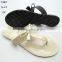 Good quality PVC jelly women T-shape clip-toe shoelace sandals