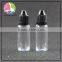 plastic clear PET 20ml 10ml e liquid dropper bottle, 30ml PET dropper bottle with childproof tamper cap, 10ml eliquid bottle