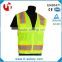 American Europe style polyester mesh high visibility lime green/yellow safety reflective jacket