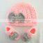 wholesale cheap cute girls crochet beanie hat for baby