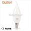 QUSUN LED Candle Light 2.5W Fluorescent Finish for Ambience Lighting