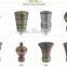 Curtain rod end cap decorative curtain rods leaf finial
