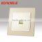 Champagne Gold Acylic Tel or data dubai electric wall switch