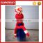 A-827 Knitting Christmas Wine Cozy Toppers Wine Santa Hat and Scarf Set Knitting Christmas Wine Bottle Topper