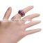 Full Multi Austrian Crystal Ring 18k White Gold Plating Sparkling Rings
