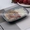 single compartment black food grade plastic container microwave feature