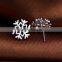 Fashion Crystal Rhinestone Snowflake Star Ear Stud Earrings Wedding Bridal Gifts
