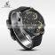 WEIDE 2016 Stainless Steel Back Water Resistant Watches Best Seller Model With Compass Soft Silicone Strap  Express Watch