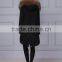 New Fashion Real Raccoon Fur Collar Fox Fur Lining Removable Hooded Parka
