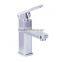 Cold and hot water metal chromeplate basin bathroom faucet