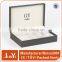 high-end clamshell presentation box with hinge