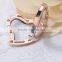 26*29mm Rose Gold Heart Floating Diamond Locket Pendants